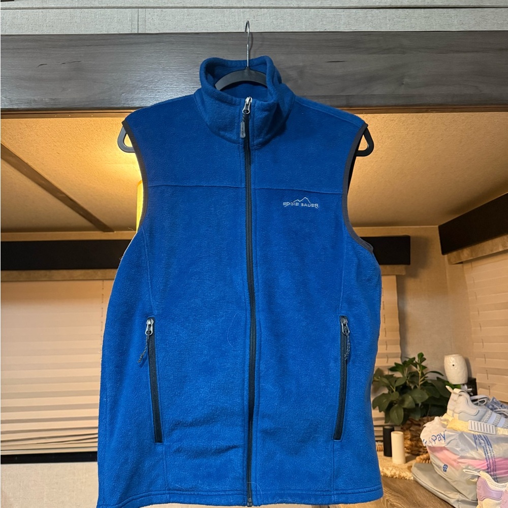Eddie Bauer Royal Blue Fleece Vest